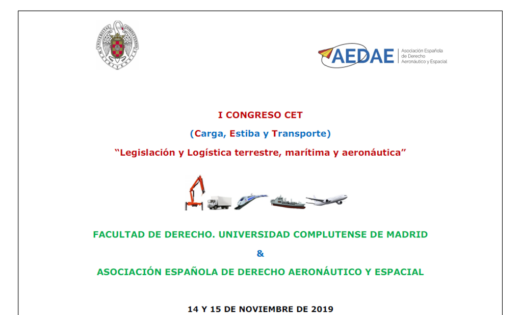 I CONGRESO de carga, estiba y transporte (CET) UCM