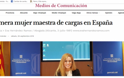 Primera mujer maestra de cargas en España – Aquí en Elda