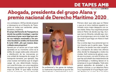 Entrevista PREMIO NACIONAL DEL LEY DERECHO MARÍTIMO 2020. Diario «El Carrer»